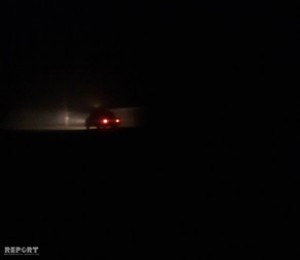 Güclü duman nəqliyyatın hərəkətində problemlər yaradıb - FOTO