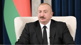 İlham Əliyev Bişkekdəki "Irıs Ordo" Konqres Mərkəzinə gəlib 