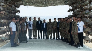 Qazilər Hərbi Qənimətlər Parkını ziyarət etdi   - FOTO