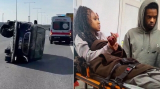 Tanınmış futbolçunun xanımı Türkiyədə qəzaya düşdü 