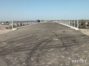 Qəzalı vəziyyətə düşən körpüdə təmir işləri başa çatıb - FOTO