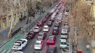 На каких улицах Баку 4 февраля наблюдаются транспортные заторы? - ФОТО