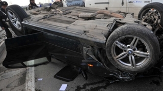 Bakı-Quba-Rusiya yolunda avtomobil aşıb, xəsarət alan var 