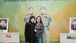 Leyla Əliyeva şəhid qardaşların ailəsini ziyarət etdi - FOTOLAR 