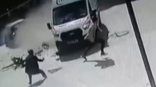 Piyadaların zamanında göstərdiyi reaksiya faciənin qarşısını aldı   - VİDEO