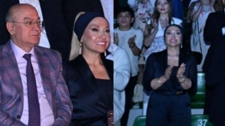 Kəmaləddin Heydərov xanımı ilə festivalda... - FOTOLAR 