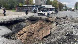 Rusiyanın dağıtdığı yol 1 günə düzəldi - FOTO 