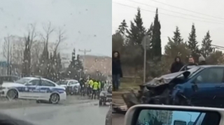 Xırdalanda YPX avtomobili qəzaya düşüb - VİDEO 