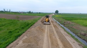 Tap Qaraqoyunlu kəndi, həmçinin Xan Qərvənd kəndi istiqamətində yollar yenidən qurulur - FOTO
