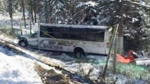 Sərnişin avtobusu aşdı: 14 yaralı - FOTO