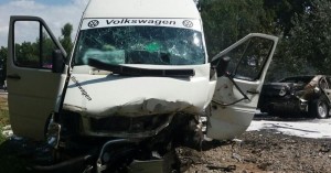 Mikroavtobus minik maşını ilə toqquşdu: 7 ölü, 12 yaralı