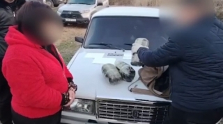 Cəbrayıl şəhərciyində qadın narkotiklə saxlanıldı   - VİDEO