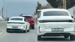 Novxanı-Pirşağı yolunda “Changan”la “hoqqa” verən sürücü - 99-NQ-218    - VİDEO