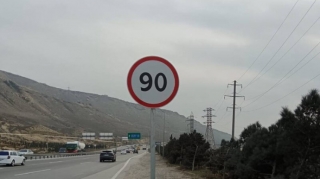 AYNA bu yolda sürət həddini endirdi - Sürücülərin diqqətinə!     - FOTO