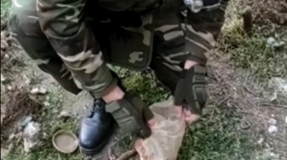 Bakıda yaşayış binasının həyətində qumbara tapılıb  - FOTO - VİDEO