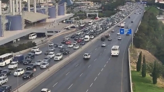 Bakının bir sıra yollarında sıxlıq yaranıb - SİYAHI 