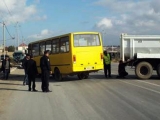 Sumqayıtda marşrut avtobusu qəzaya düşüb, yaralananlar var