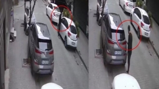 Şüşə parçası ilə məhəllədəki avtomobilləri CIZDI 