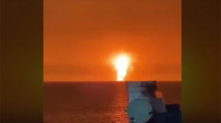 Xəzərdəki partlayışdan  GÖRÜNTÜLƏR   - VİDEO