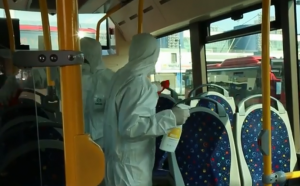 BNA avtobusları belə dezinfeksiya edir - VİDEO