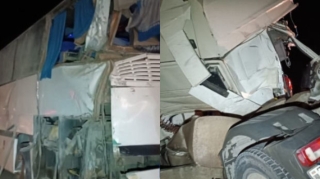 Tovuzda "KamAZ "avtobusla toqquşdu, sürcü xəsarət aldı   - FOTO