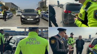 Yol polisi Binəqədidə "Təmiz hava" aylığı çərçivəsində növbəti tədbir keçirdi - VİDEO 