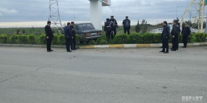 Kürdəmirdə sərnişin mikroavtobusu qəzaya düşüb - FOTO