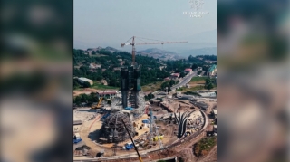 Yeni Şuşa məscidi belə inşa olunur - VİDEO