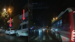 Avtobus dayanacağını zəbt edən bu sürücülər hamıya təhlükə yaratdı - VİDEO