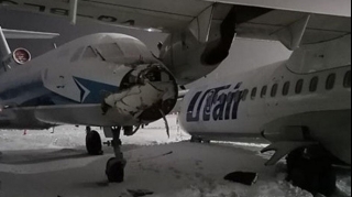 Rusiyada enmə zolağında iki təyyarə toqquşdu  - FOTO