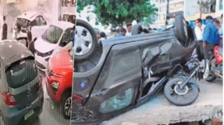 Yeni maşın almağa gedən qadın avtomobili dərəyə sürüb yararsız hala saldı   - VİDEO