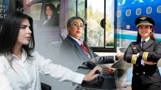 Azərbaycanda qadınların nəqliyyat sektorunda təmsilçiliyi artır - Pilotdan maşinistədək 