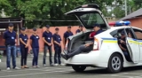 Saakaşvili polis avtomobilinin baqajında getdi - VİDEO