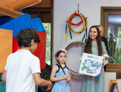 Leyla Əliyeva xüsusi qayğıya ehtiyacı olan uşaqların məktəbini ziyarət edib  - FOTO
