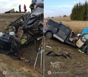 Mikroavtobus yük maşını ilə toqquşdu: 3 ölü - VİDEO
