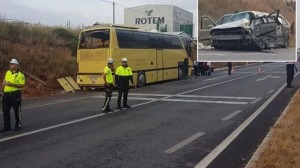 Turist avtobusu minik avtomobili ilə toqquşdu: 4 ölü, 42 yaralı - FOTO