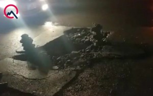 Sumqayıtda yol çökdü: “Nissan” çuxura düşdü – FOTO + VİDEO