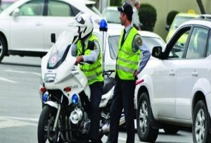 Polis motosikleti qəzaya düşdü - Bakıda