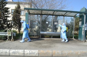 Yevlaxda koronavirusa qarşı təxirəsalınmaz tədbirlər görülür - FOTO