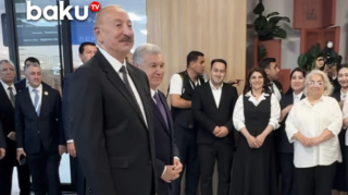 Daşkənddə maraqlı anlar: Tələbə İlham Əliyevi Azərbaycan dilində salamladı  - VİDEO