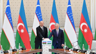Prezidentlərin iştirakı ilə yeni layihənin açılışı oldu - FOTOLAR