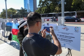 Cenevrədə Ermənistanın mina müharibəsinə dair fotosərgi açıldı - FOTOLAR