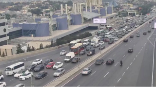 Bu yollarda tıxac var - SİYAHI  - FOTO