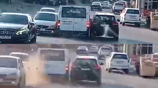 “Boksol yolu”nda qarşıdan gələn maşınları vecinə almayıb qəza törətdi   - VİDEO