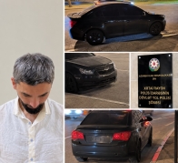 Sürücülük vəsiqəsi olmadan maşın sürən narkoman sürücü HƏBS EDİLDİ   - FOTO