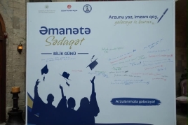 “Əmanətə Sədaqət” layihəsi çərçivəsində şəhid övladları üçün Bilik Günü tədbiri keçirilib - FOTOLAR  - VİDEO