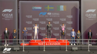 "Formula-2": Azərbaycan Qran-prisinin sprint yarışının qalibi mükafatlandırıldı - FOTOLAR 
