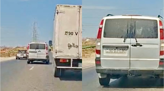 “Gözüyumulu” ötmə edən sürücü qəzadan son anda yayındı    - VİDEO