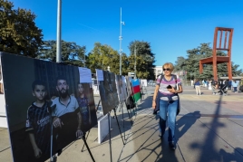 Cenevrədə Ermənistanın mina müharibəsinə dair fotosərgi açıldı - FOTOLAR