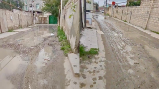 Zabratda bu küçə palçıq içindədir – Sakinlər əziyyət çəkir   - VİDEO